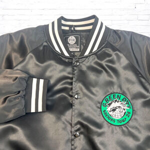 2024 Green Day Bomber Jacket Saviors Tour Silk Satin Official Merch Sz Large